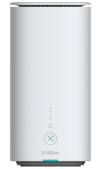 STRONG 5G LTE router AX3000/ Wi-Fi 6 standard 802.11ax/ 3000 Mbit/s/ 2x LAN/ 1x RJ11/ 1x Nano SIM/ bílý