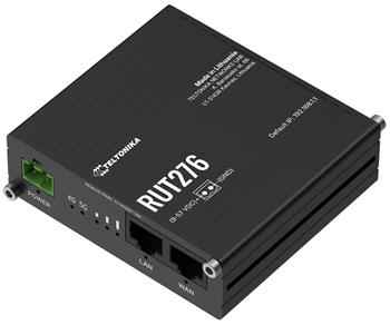 Teltonika RUT276 průmyslový router, dual SIM, Redcap 5G, 1x LAN, 1x WAN, serial RS232/485, WiFi 4