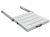 TRITON Police výsuvná 19", 1U/650mm plnovýsuv, nosnost 45kg, šedá