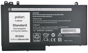 TRX Baterie Polion PLNB339 pro notebooky DELL RYXXH Latitude E5250 E5450 E5550 2900mAh/ neoriginální