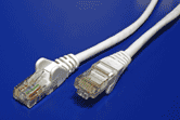 UTP patchkabel kat. 5e, 0,25m, bílý