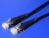 UTP patchkabel kat. 5e, 0,5m, černý