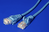 UTP patchkabel kat. 5e, 0,5m, modrý