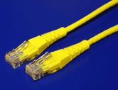 UTP patchkabel kat. 5e, 1m, žlutý