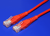UTP patchkabel kat. 5e, 5m, červený