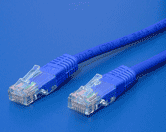 UTP patchkabel kat. 6, 0,5m, modrý