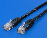 UTP patchkabel kat. 6, 1,5m, černý