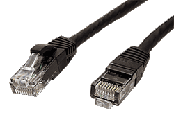 UTP patchkabel kat. 6, LSOH, černý, 3m