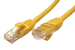 UTP patchkabel kat. 6, LSOH, žlutý, 7m