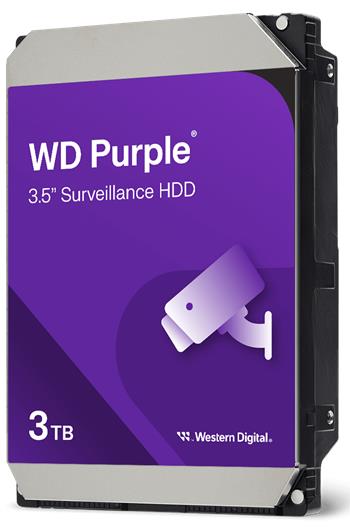 WD PURPLE WD34PURZ 3TB SATA/600 128MB cache, 5400 RPM, CMR