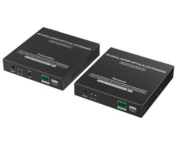 XtendLan HDMI přenos po optice, jedno vlákno, do 40km, SC konektor, 4k, s IR přenosem ovládání, pár