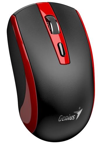 GENIUS ECO-8150 Red/ 1200 dpi/ bezdrátová/ dobíjecí/ Copilot/ 4tlačítková/ černočervená