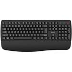 GENIUS KB-7123/ bezdrátová 2,4GHz/ ergo předložka/ Copilot/ mini receiver/ USB/ černá/ CZ+SK layout