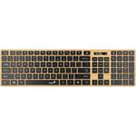 GENIUS Slimstar 7250BT/ bezdrátová 2,4GHz + BT5.0/ Copilot/ USB/ barva borovice + černá/ CZ+SK layout