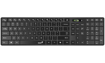 GENIUS Slimstar 7250BT Black/ bezdrátová 2,4GHz + BT5.0/ Copilot/ USB/ černá/ CZ+SK layout