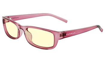 GUNNAR kancelářske/herní brýle ELIN PLUM CRYSTAL jantarová skla BLF 65 GUNNAR focus