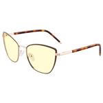 GUNNAR kancelářske/herní brýle  ERIKA COFFEE/GOLD jantarová skla BLF 65 GUNNAR focus
