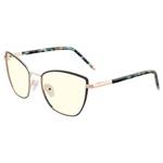 GUNNAR kancelářske/herní brýle  ERIKA INDIGO/GOLD čirá skla BLF 35 GUNNAR focus