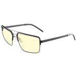 GUNNAR kancelářske/herní brýle  PINNACLES ONYX-SILVER jantarová skla BLF 65 GUNNAR focus