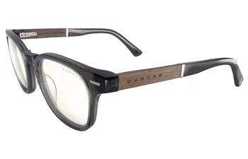 GUNNAR kancelářske/herní brýle TIOGA GRAY CRYSTAL/WALNUT čirá skla-PRO MINERAL BLF 35 GUNNAR focus