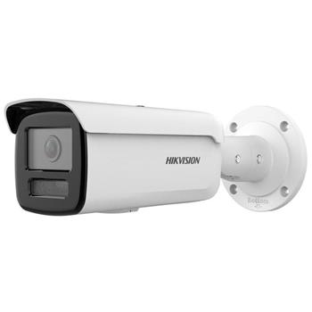 Hikvision 4MPix IP Bullet Hybrid ColorVu AcuSense kamera; LED/IR 60m, mikrofon, IK10