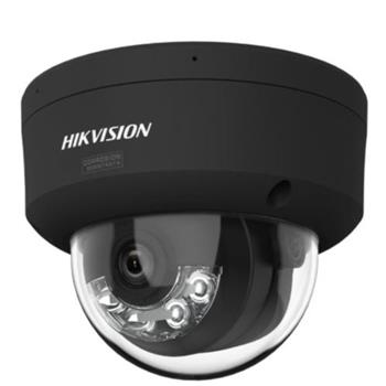 Hikvision 4MPix IP Dome Hybrid ColorVu AcuSense kamera; LED/IR 30m,WDR 130dB,Audio,Alarm,IP67,IK10, černá