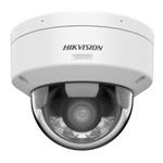 Hikvision 4MPix IP Dome Hybrid ColorVu AcuSense kamera; LED/IR 30m,WDR 130dB,Audio,Alarm,IP67,IK10