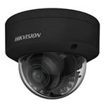 Hikvision 4MPix IP Dome Hybrid ColorVu AcuSense kamera; LED/IR 40m, WDR 130dB, Audio, Alarm, IP67, IK10, čern