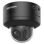 Hikvision 4MPix IP PTRZ Smart Hybrid ColorVu Dome kamera; IR/LED 40m, Audio, Alarm, IK10, blikač, černá