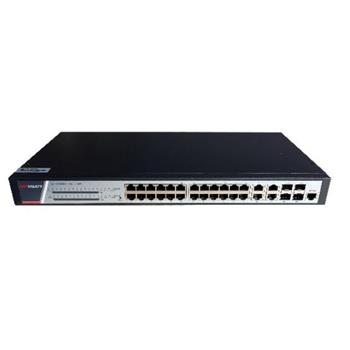Hikvision Full Managed Gigabit PoE Switch, 24x Gb ports, 4x Gb combo ports