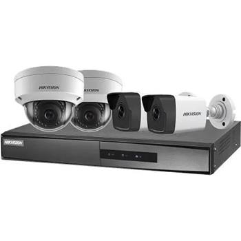 Hikvision Sada 4 kamer 2Mpix (2x Dome + 2x Bullet) a NVR s podporou POE