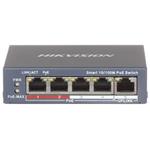 Hikvision Smart switch 4x 100TX PoE + 1x 100TX uplink, 60W, Super PoE
