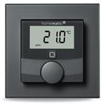 Homematic IP   Nástěnný termostat se senzorem vlhkosti, antracit - HmIP-WTH-A