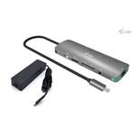 i-tec USB-C Metal Nano Docking Station 4K HDMI LAN, Power Delivery 100 W + Charger 100W (bundle)