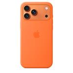 iPhone 17 Pro Max Silicone Case with MS – Orange