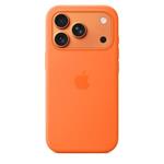 iPhone 17 Pro Silicone Case with MS – Orange