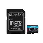 Kingston Canvas Go Plus A2/Micro SDXC/256GB/UHS-I U3 / Class 10/+ Adaptér