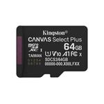 Kingston Canvas Select Plus/Micro SDXC/64GB/UHS-I U1 / Class 10