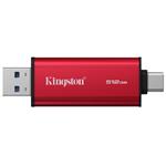 KINGSTON Dual Portable SSD 512GB SSD / externí SSD / USB type A + C / USB 3.2 Gen 2x2 / černo-červený
