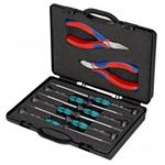 Knipex, Pouzdro s kleštěmi pro elektroniku S nástroji pro práce na elektronických součástkách
