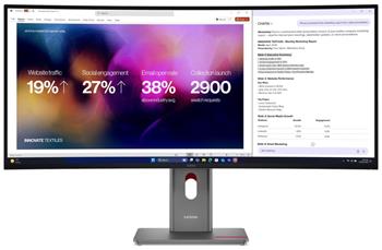 Lenovo ThinkVision/P40WD-40/39,7"/IPS/wUHD/120Hz/4ms/Černá/3R