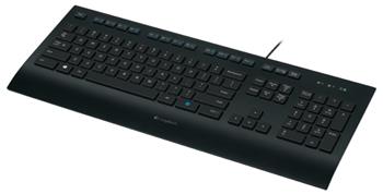 Logitech K280e/Drátová USB/US layout/Černá