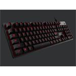 Logitech klávesnice Gaming  G413 červené podsvícení, US - carbon