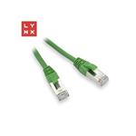 LYNX FTP patch kabel Cat5e PVC, CCA, 15m, zelený
