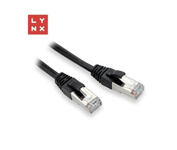 LYNX FTP patch kabel Cat5e PVC, CCA, 7m, černý