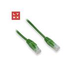 LYNX UTP patch kabel Cat5e, PVC, CCA, 0,3m, zelený (balení obsahuje 10ks)
