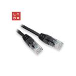 LYNX UTP patch kabel Cat5e, PVC, CCA, 15m, černý