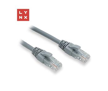LYNX UTP patch kabel Cat6, PVC, 0,3m, šedý (prodej po 10ks)