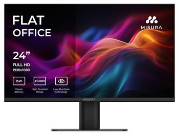 MISURA 24" LED P23GW24DFI01/ VA/ 1920x1080 (FHD)/ 3000:1/ 4ms/ 250 cd/m2/ HDMI/ DP/ USB-C/ REPRO/ VESA 100x100/ černý