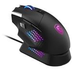 MSI herní myš VERSA PRO Wireless + Mouse Dock PRO/ bezdrátová/ 26.000 dpi/ 2,4GHz/ BT5.3/ USB/ RGB/ 15 tlačítek